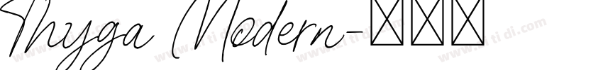 Thyga Modern字体转换